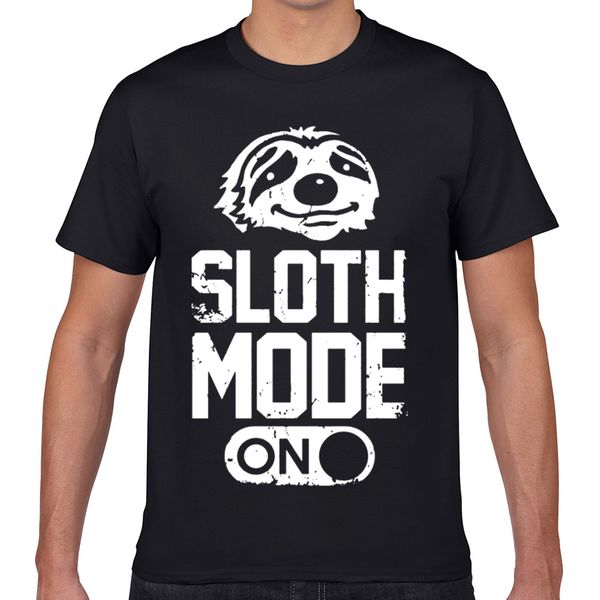 t shirt men sloth mode on casual black geek print male tshirt xxxl sport hooded sweatshirt hoodie 
t shirt men sloth mode on casual black geek print male tshirt xxxl sport hooded sweatshirt hoodie
