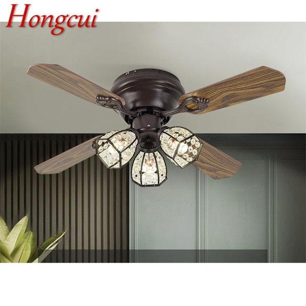 hongcui modern led lamp with ceiling fan retro crystal design wooden fan blade with remote control for home bedroom restaurant
hongcui modern led lamp with ceiling fan retro crystal design wooden fan blade with remote control for home bedroom restaurant