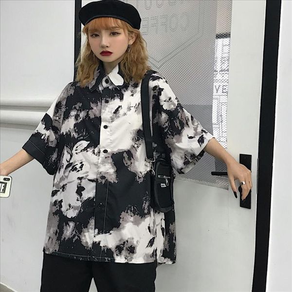 plus size tie dye graffiti print loose blouse women man summer short sleeve casual shirt harajuku streetwear punk hippie tee, White
plus size tie dye graffiti print loose blouse women man summer short sleeve casual shirt harajuku streetwear punk hippie tee, White