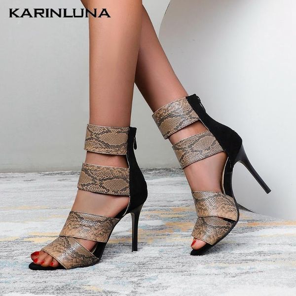 women's high heels brand design shoes woman snake pattern thin high heels zipper mixed color summer sandals female shoes1, Black
women's high heels brand design shoes woman snake pattern thin high heels zipper mixed color summer sandals female shoes1, Black