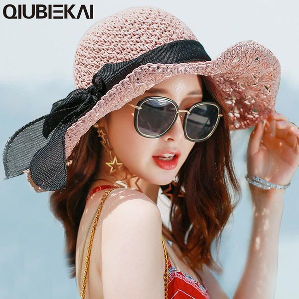 wide brim hats fashion lady straw hat women summer sun visor bucket cap bow ribbon woven foldable bohemia beach, Blue;gray
wide brim hats fashion lady straw hat women summer sun visor bucket cap bow ribbon woven foldable bohemia beach, Blue;gray