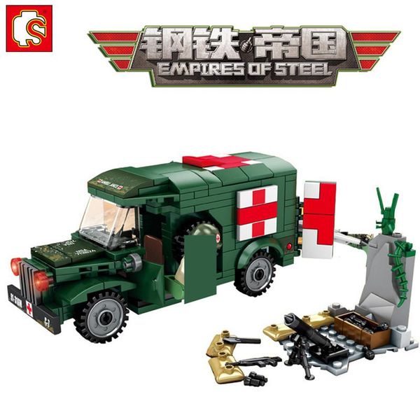 262pcs military t214 wc54 ambulance car empires of steel building blocks army playmobil soldiers bricks kids toys sembo block yxlqyb
262pcs military t214 wc54 ambulance car empires of steel building blocks army playmobil soldiers bricks kids toys sembo block yxlqyb
