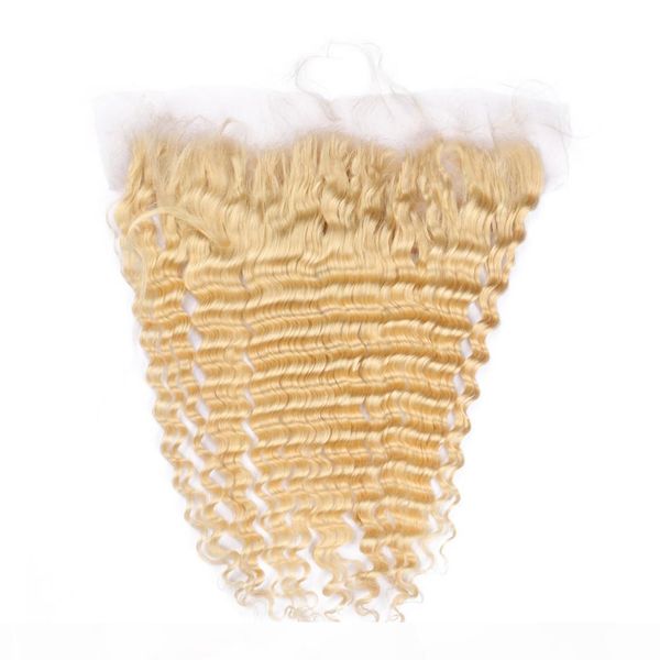 #613 blonde virgin peruvian human hair full lace frontal closure 13x4 bleached knots bleach blonde deep wave ear to ear lace frontals, Black;brown
#613 blonde virgin peruvian human hair full lace frontal closure 13x4 bleached knots bleach blonde deep wave ear to ear lace frontals, Black;brown