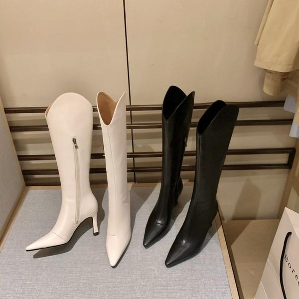 boots mljuese 2021 women knee-high leather winter short plush black color zippers pointed toe female high size 34-40
boots mljuese 2021 women knee-high leather winter short plush black color zippers pointed toe female high size 34-40