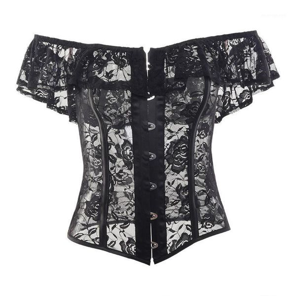 bustiers & corsets black see through floral lace off shoulder short sleeve overbust gothic corset lingerie for women erotic underwe, Black;white
bustiers & corsets black see through floral lace off shoulder short sleeve overbust gothic corset lingerie for women erotic underwe, Black;white