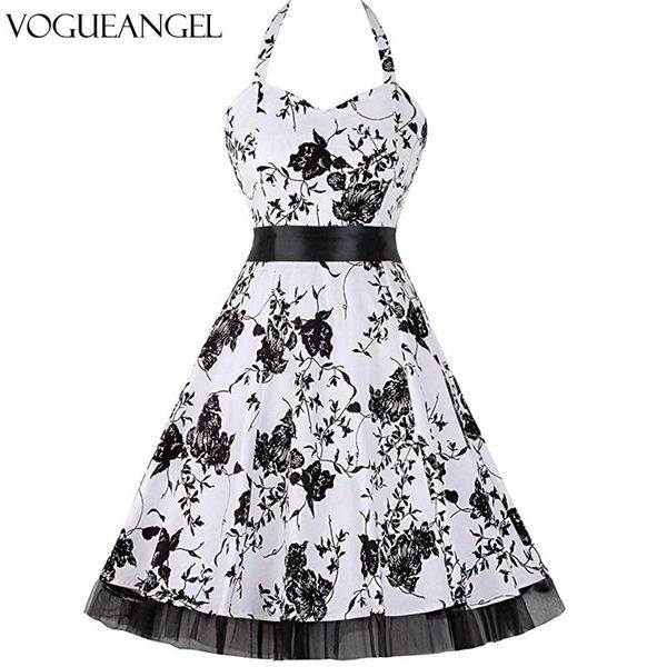 halter mesh dress summer women sleeveless floral print femme elegant vintage dresses retro rockabilly prom party dress, Black;gray
halter mesh dress summer women sleeveless floral print femme elegant vintage dresses retro rockabilly prom party dress, Black;gray