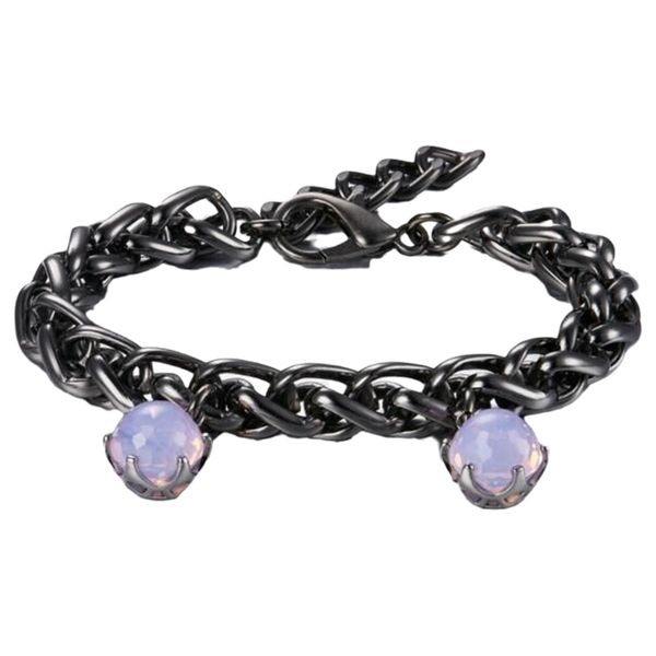 new arrival punk thick chain bracelet copper metal pink stone gun black 2 pcs jewelry for women, Golden;silver
new arrival punk thick chain bracelet copper metal pink stone gun black 2 pcs jewelry for women, Golden;silver