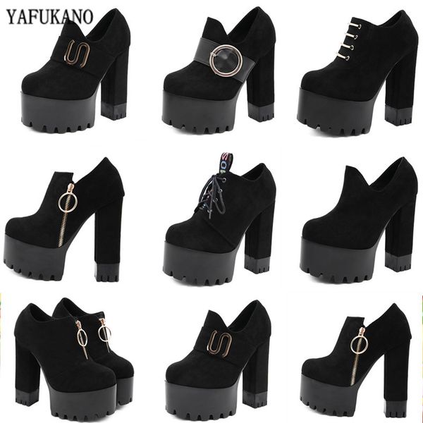 boots 14cm super high heels 2021 platform women ankle fashion square heel zipper short nightclub party cocktail pumps, Black
boots 14cm super high heels 2021 platform women ankle fashion square heel zipper short nightclub party cocktail pumps, Black