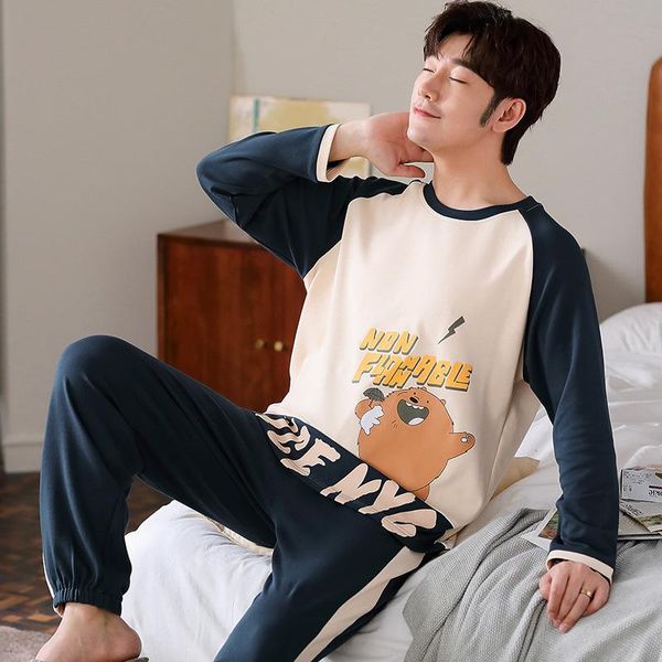 men pajamas long sleeve male pijama hombre nightwear full cotton casual sleepwear suit homewear pyjama soie homme dropshipping, Black;brown
men pajamas long sleeve male pijama hombre nightwear full cotton casual sleepwear suit homewear pyjama soie homme dropshipping, Black;brown