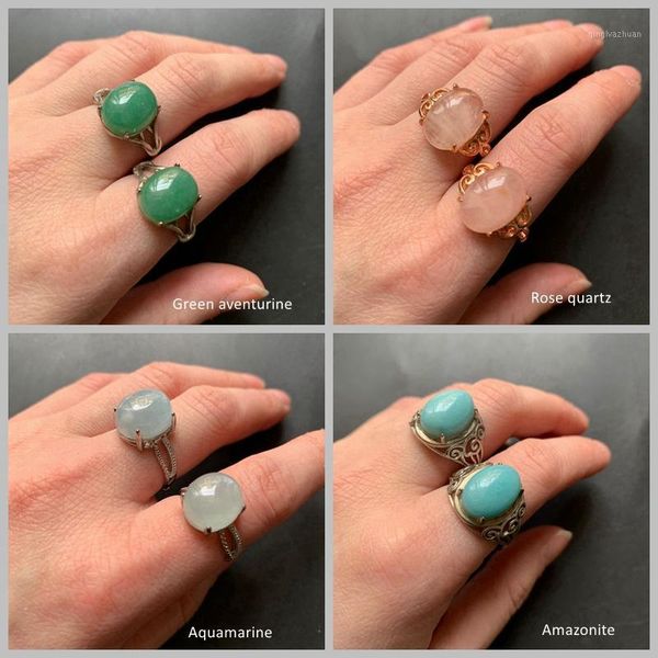 natural aquamarine amazonite aventurine pink quartz ring stone cabochon cab ring open size wedding decor gift1
natural aquamarine amazonite aventurine pink quartz ring stone cabochon cab ring open size wedding decor gift1