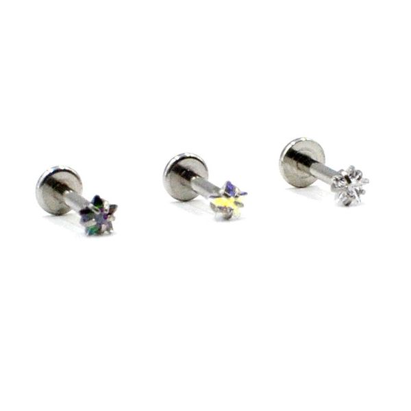 1pc 16g surgical steel internally threaded prong set crystal zircon labret lip stud ear helix tragus upper earring piercing q bbyshd, Silver
1pc 16g surgical steel internally threaded prong set crystal zircon labret lip stud ear helix tragus upper earring piercing q bbyshd, Silver