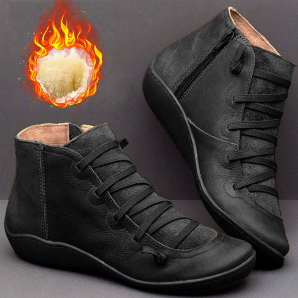 2020 new winter shoes women boots soft comfy leather boots female ankle for women winter casual booties plus size, Black
2020 new winter shoes women boots soft comfy leather boots female ankle for women winter casual booties plus size, Black