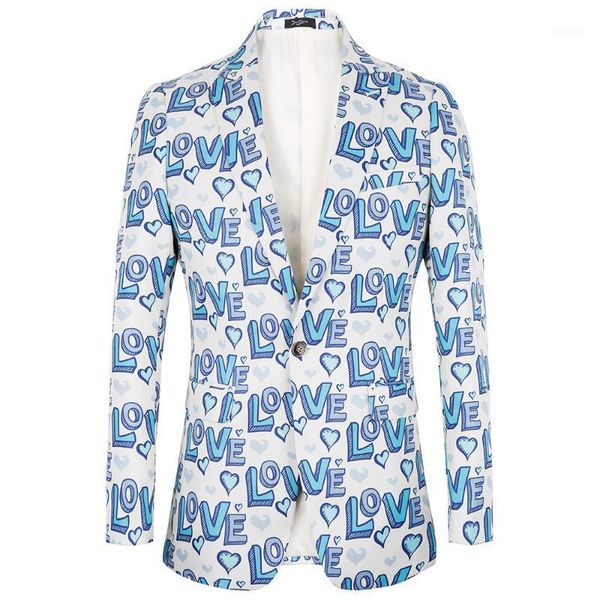 couple love letters print suit jackets men 2020 halloween blazers design jacket big size men party stage costume tuxedo coat1, White;black
couple love letters print suit jackets men 2020 halloween blazers design jacket big size men party stage costume tuxedo coat1, White;black
