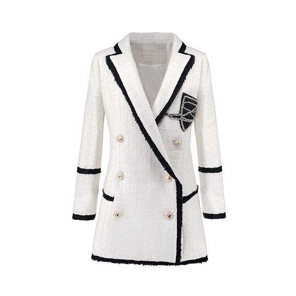 plus size xxxl women high street long jackets runway beading double breasted solid color white slim chic blazers lj201214, White;black
plus size xxxl women high street long jackets runway beading double breasted solid color white slim chic blazers lj201214, White;black