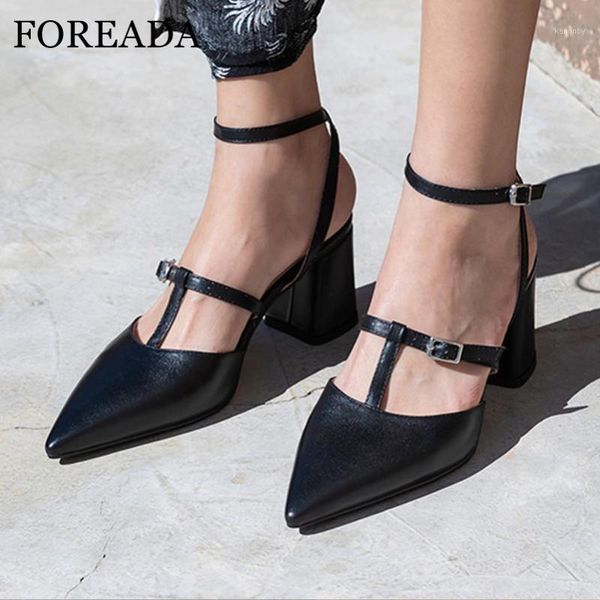 dress shoes foreada woman pumps real leather high heels buckle ankle strap t-tied thick heel pointed toe female footwear beige1, Black
dress shoes foreada woman pumps real leather high heels buckle ankle strap t-tied thick heel pointed toe female footwear beige1, Black