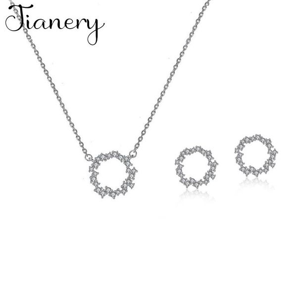 bridal jewelry sets fashion zircon circle earrings necklaces for women wedding jewelry bijoux, Silver
bridal jewelry sets fashion zircon circle earrings necklaces for women wedding jewelry bijoux, Silver
