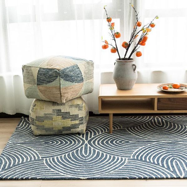 modern style blue geometric wool handmade gorgeous bedside rug , living room coffee table carpet, nordic decoration bedside rug1
modern style blue geometric wool handmade gorgeous bedside rug , living room coffee table carpet, nordic decoration bedside rug1