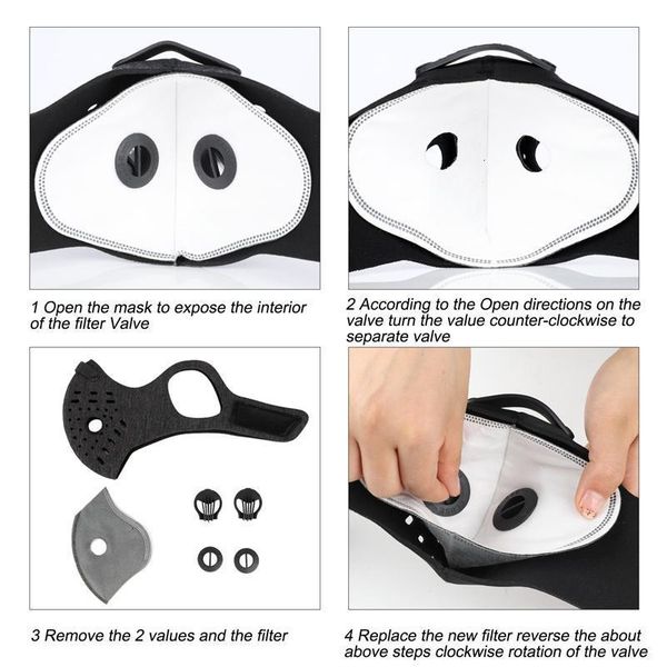 with filters sport cycling face training 5lays pm2.5 anti-pollution running mask activated carbon filter washable bike p
with filters sport cycling face training 5lays pm2.5 anti-pollution running mask activated carbon filter washable bike p