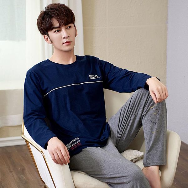 pajamas men's modal cotton silk cotton silk long-sleeved home service spring and autumn thin suit dormir ensemble homme new, Black;brown
pajamas men's modal cotton silk cotton silk long-sleeved home service spring and autumn thin suit dormir ensemble homme new, Black;brown