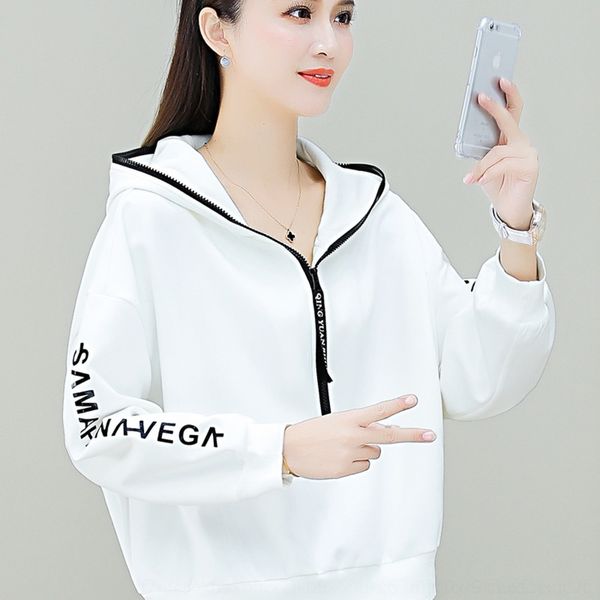 fwn33 women's halfsweater autumn thin coat 2020 coat casual zipper spring new autumn and korean loose fashion zipper clothes wdr7z, Black
fwn33 women's halfsweater autumn thin coat 2020 coat casual zipper spring new autumn and korean loose fashion zipper clothes wdr7z, Black
