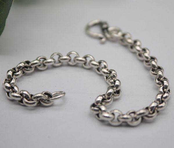 sterling s925 silver bracelet fashion o chain man's fashion link 6.9'l/8.1g bracelet female personality jewelry for man 1028, Black
sterling s925 silver bracelet fashion o chain man's fashion link 6.9'l/8.1g bracelet female personality jewelry for man 1028, Black
