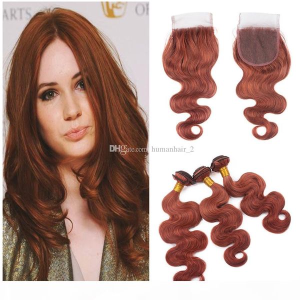 human hair weaves 33# color dark auburn body wave lace closure with bundles brown hair extension with lace closure 4pcs lot, Black;brown
human hair weaves 33# color dark auburn body wave lace closure with bundles brown hair extension with lace closure 4pcs lot, Black;brown