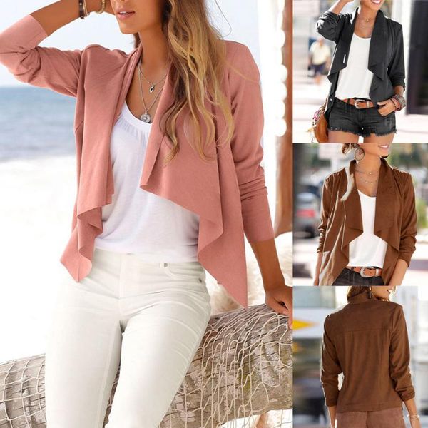 ladies summer jacket women ladies long sleeve coat open front jacket outwear loose w927, Black;brown
ladies summer jacket women ladies long sleeve coat open front jacket outwear loose w927, Black;brown