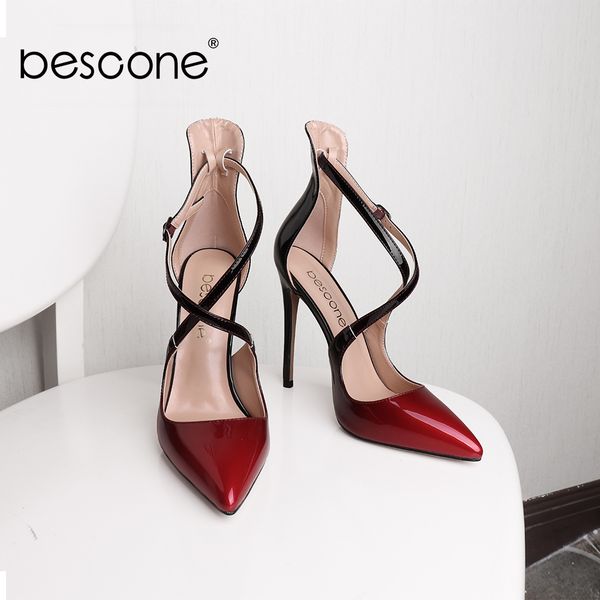bescone fashion ladies pumps pointed toe handmade super high heel shoes women stylish buckle party pumps lj200928, Black
bescone fashion ladies pumps pointed toe handmade super high heel shoes women stylish buckle party pumps lj200928, Black