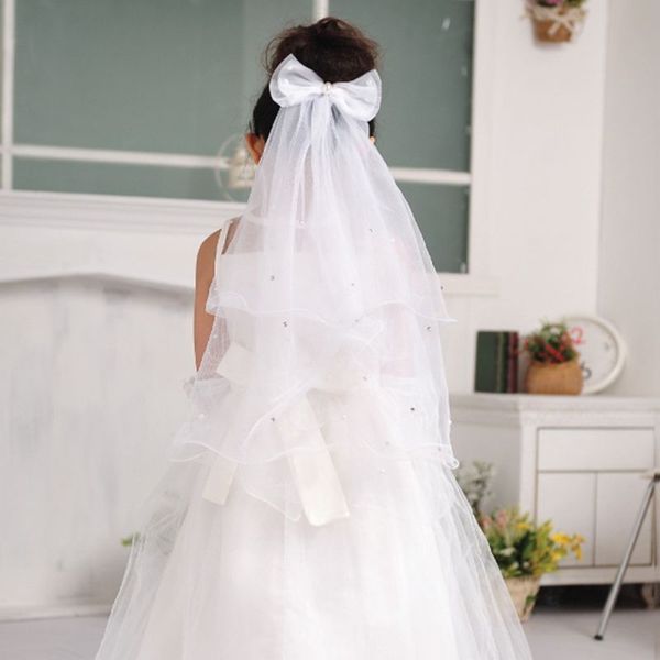 handmade double layer flower girls wedding veils cute rhinestone bowknot costume children's veil bridal veils h02, Black
handmade double layer flower girls wedding veils cute rhinestone bowknot costume children's veil bridal veils h02, Black