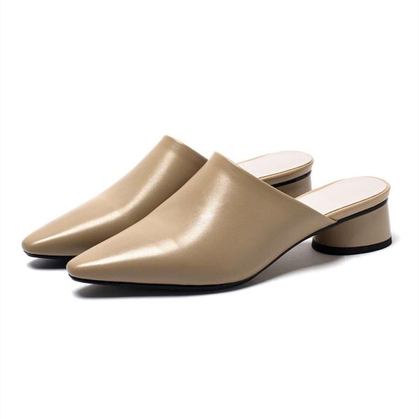 slippers vintage women mules genuine leather low heels sandals for brand office lady basic shoes woman, Black
slippers vintage women mules genuine leather low heels sandals for brand office lady basic shoes woman, Black