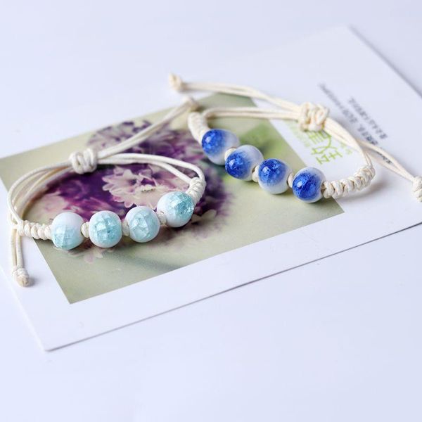 fashion simple handmade woven ceramic beads adjustable bracelet personality girl women's accessories ethnic style jewelry, Golden;silver
fashion simple handmade woven ceramic beads adjustable bracelet personality girl women's accessories ethnic style jewelry, Golden;silver