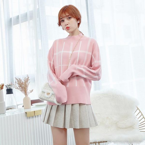 dmlfzmy 2020 autumn new style korean-style fashion big pattern loose-fit crew neck knitted pullover sweater blouse, White;black
dmlfzmy 2020 autumn new style korean-style fashion big pattern loose-fit crew neck knitted pullover sweater blouse, White;black