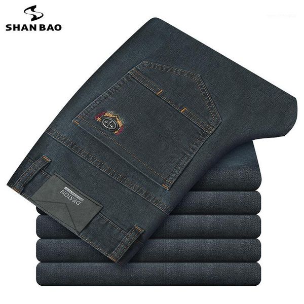 men's jeans shan bao men's fitted classic badge embroidery 2021 autumn winter brand clothing business casual denim gray black1, Blue
men's jeans shan bao men's fitted classic badge embroidery 2021 autumn winter brand clothing business casual denim gray black1, Blue