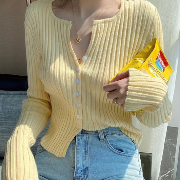 women's knits & tees knitted women sweater slim cardigan solid fashion spring autumn pull femme korean casual chic crop jumper outwear, White
women's knits & tees knitted women sweater slim cardigan solid fashion spring autumn pull femme korean casual chic crop jumper outwear, White