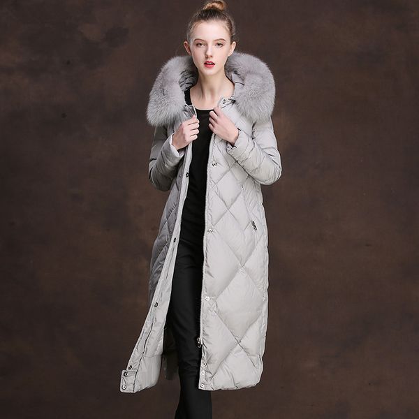 winter women's down jacket luxury sheep shearing hooded woman long coat real fox fur collar thickening overcoat 83058, Black
winter women's down jacket luxury sheep shearing hooded woman long coat real fox fur collar thickening overcoat 83058, Black
