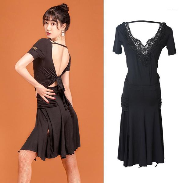 latin dance dress black short sleeve lace v-neck backless competition dresses rumba samba salsa tango cha cha wear dn40771, Black;red
latin dance dress black short sleeve lace v-neck backless competition dresses rumba samba salsa tango cha cha wear dn40771, Black;red