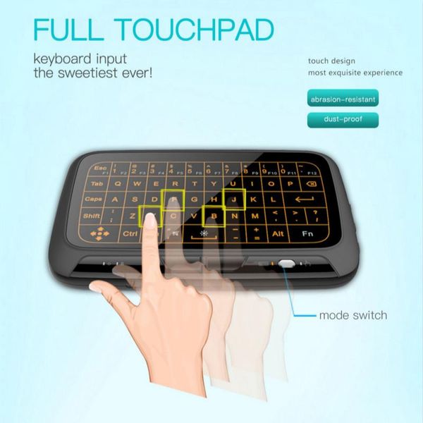 h18 rechargeable air mouse wireless 2.4g touchpad keyboard wireless air mouse for smart tv android box pc remote controller
h18 rechargeable air mouse wireless 2.4g touchpad keyboard wireless air mouse for smart tv android box pc remote controller