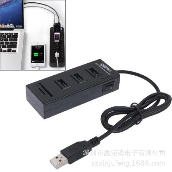 usb hub usb 2.0 3 ports support sd tf card reader hub splitter for pc lapnotebook u disk card for mobile phone
usb hub usb 2.0 3 ports support sd tf card reader hub splitter for pc lapnotebook u disk card for mobile phone