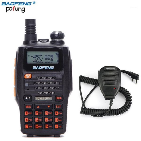 baofeng a-52(ii) 8w 4800mah li-ion battery gt transceiver 65-108/136-174/400-520mhz dual band walkie talkie+one speaker mic1
baofeng a-52(ii) 8w 4800mah li-ion battery gt transceiver 65-108/136-174/400-520mhz dual band walkie talkie+one speaker mic1
