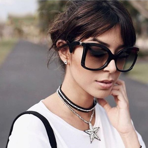 sunglasses ladies square women design oversize shades female gradient lens sun glasses big frame, White;black
sunglasses ladies square women design oversize shades female gradient lens sun glasses big frame, White;black