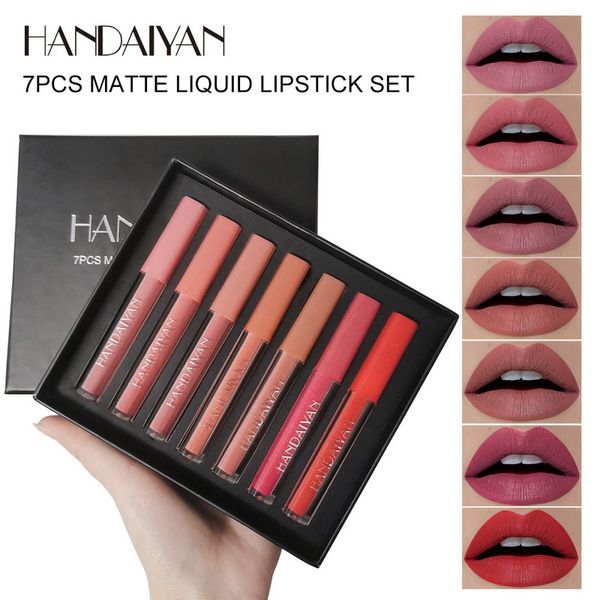 handaiyan matte liquid lipstick set 7 pieces waterproof lipgloss high-pigment long lasting makeup lipgloss set
handaiyan matte liquid lipstick set 7 pieces waterproof lipgloss high-pigment long lasting makeup lipgloss set