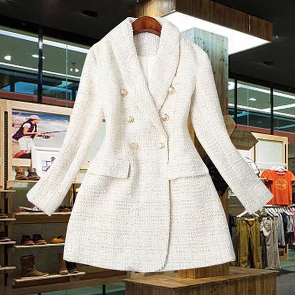 2021 new runway designer women's double breasted metal button long sleeve notched collar jacket wool blends tweed blazer coat 6wlu, Black
2021 new runway designer women's double breasted metal button long sleeve notched collar jacket wool blends tweed blazer coat 6wlu, Black