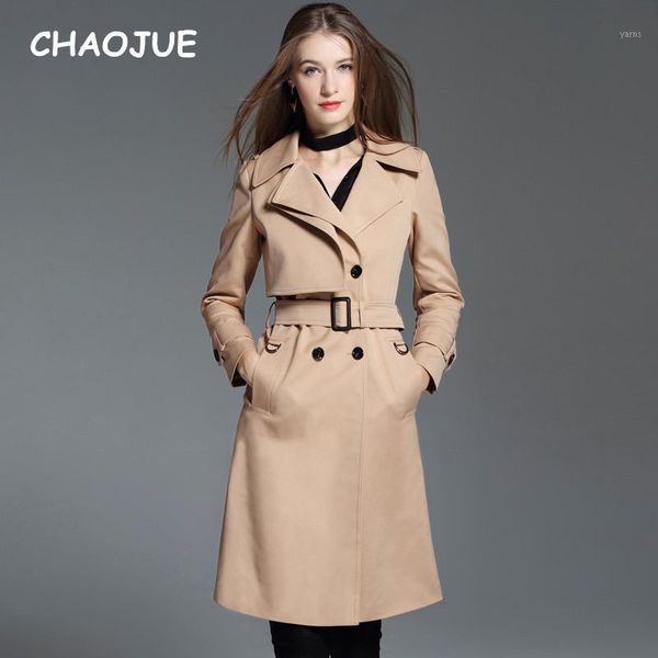 chaojue women long trench 2020 autumn new england elegant loose double breasted khaki coat ladies plus size overcoat1, Tan;black
chaojue women long trench 2020 autumn new england elegant loose double breasted khaki coat ladies plus size overcoat1, Tan;black
