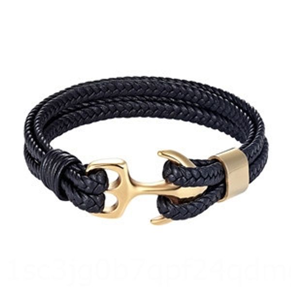 man's leather woven titanium jewelry ship anchor stainless man's leather woven titanium steel braceletjewelry braceletbracelet shi, Golden;silver
man's leather woven titanium jewelry ship anchor stainless man's leather woven titanium steel braceletjewelry braceletbracelet shi, Golden;silver