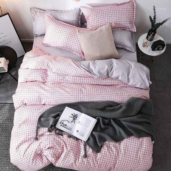 bedding sets pink lattice printed simple geometric bed cover set duvet child sheet pillowcase comforter 610101
bedding sets pink lattice printed simple geometric bed cover set duvet child sheet pillowcase comforter 610101