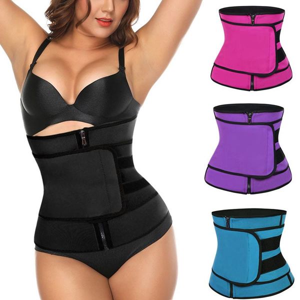 waist support 2021 women trainer fitness sauna sweat neoprene slimming belt girdle shapewear modeling strap zipper body shaper, Black;gray
waist support 2021 women trainer fitness sauna sweat neoprene slimming belt girdle shapewear modeling strap zipper body shaper, Black;gray