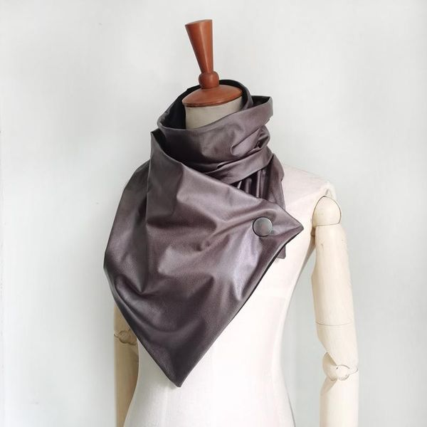 fashion winter scarf women men faux leather scarf button designer with snaps wrap casual warm scarves party shawls, Blue;gray
fashion winter scarf women men faux leather scarf button designer with snaps wrap casual warm scarves party shawls, Blue;gray