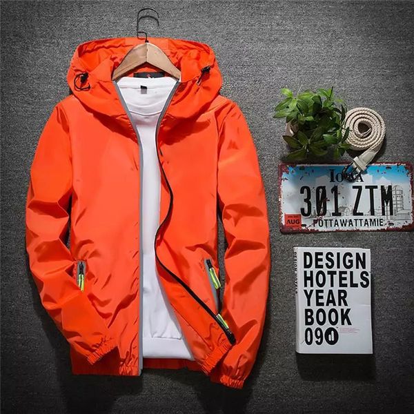 2020 new reflective jacket men's and women's casual windbreaker zipper thin hooded men's jacket m-7xl, Black;brown
2020 new reflective jacket men's and women's casual windbreaker zipper thin hooded men's jacket m-7xl, Black;brown