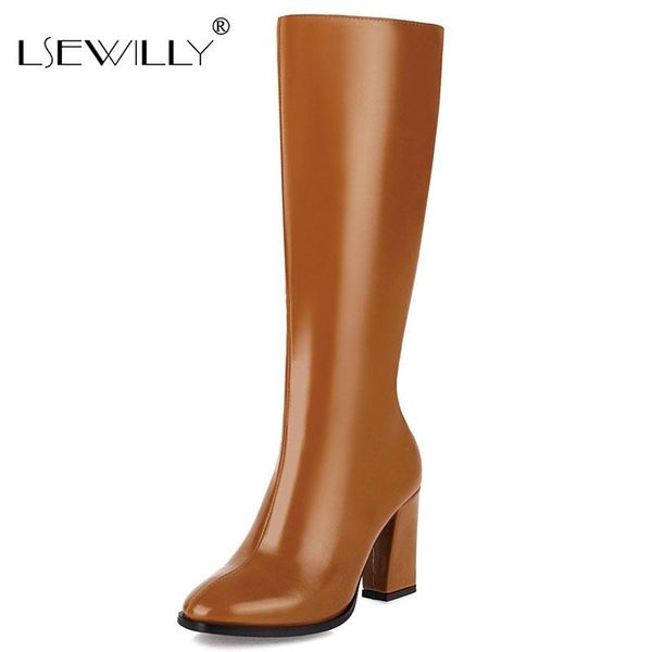 boots lsewilly 2021 pointed toe zipper ladies pumps square high heel concise women shoes pu leather fashion knee size 48, Black
boots lsewilly 2021 pointed toe zipper ladies pumps square high heel concise women shoes pu leather fashion knee size 48, Black