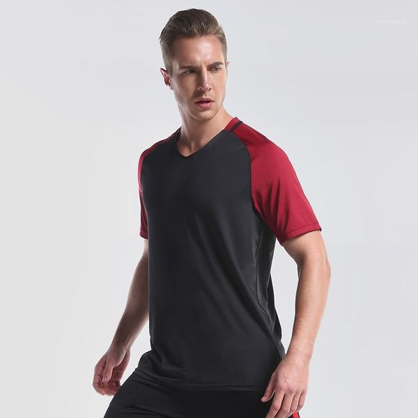 running jerseys men's short sleeve t-shirts quick dry football tees v-neck fitness training 1, Black;blue
running jerseys men's short sleeve t-shirts quick dry football tees v-neck fitness training 1, Black;blue